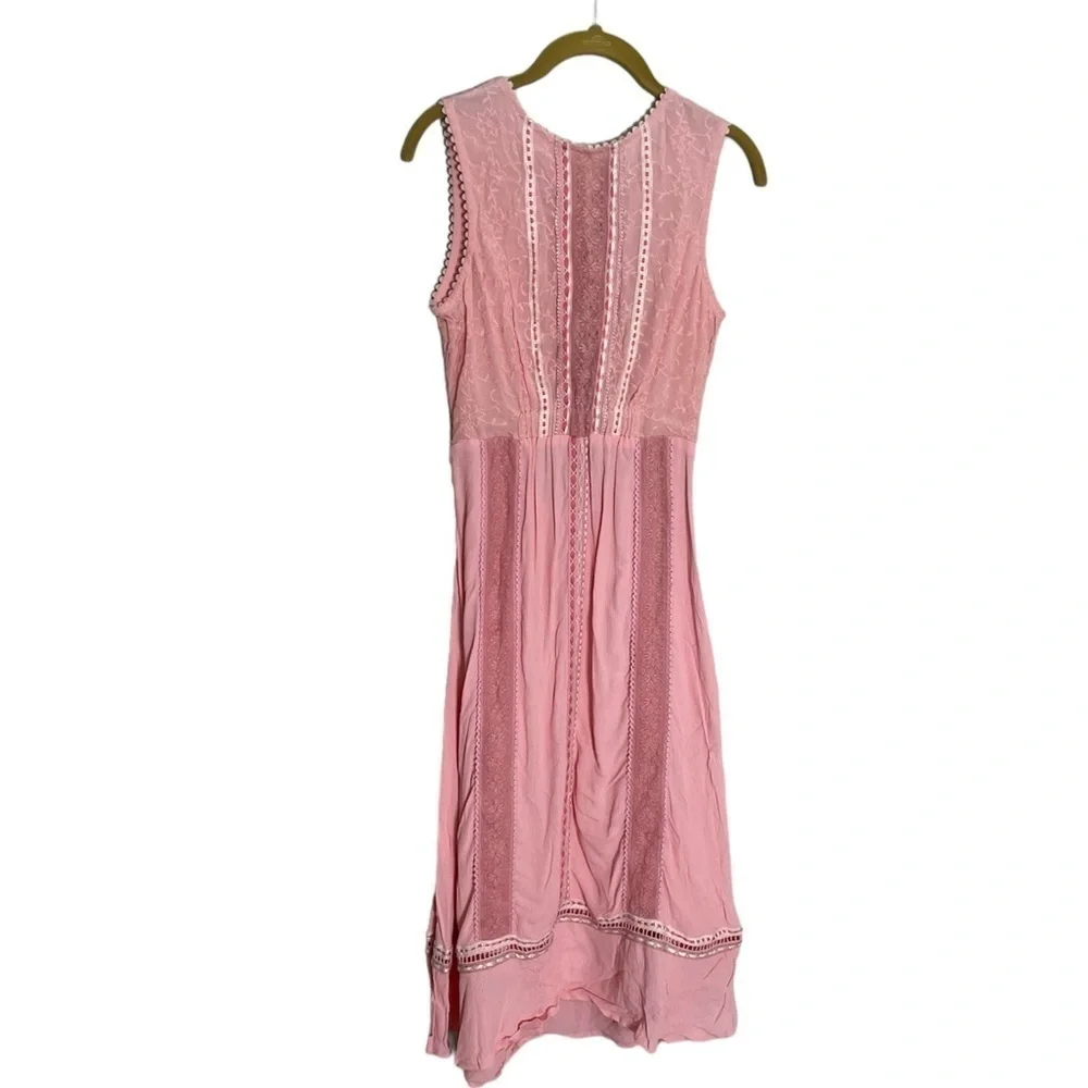 Anthropologie Blank London Pink Boho Midi Maxi Dress NwT Sample Small